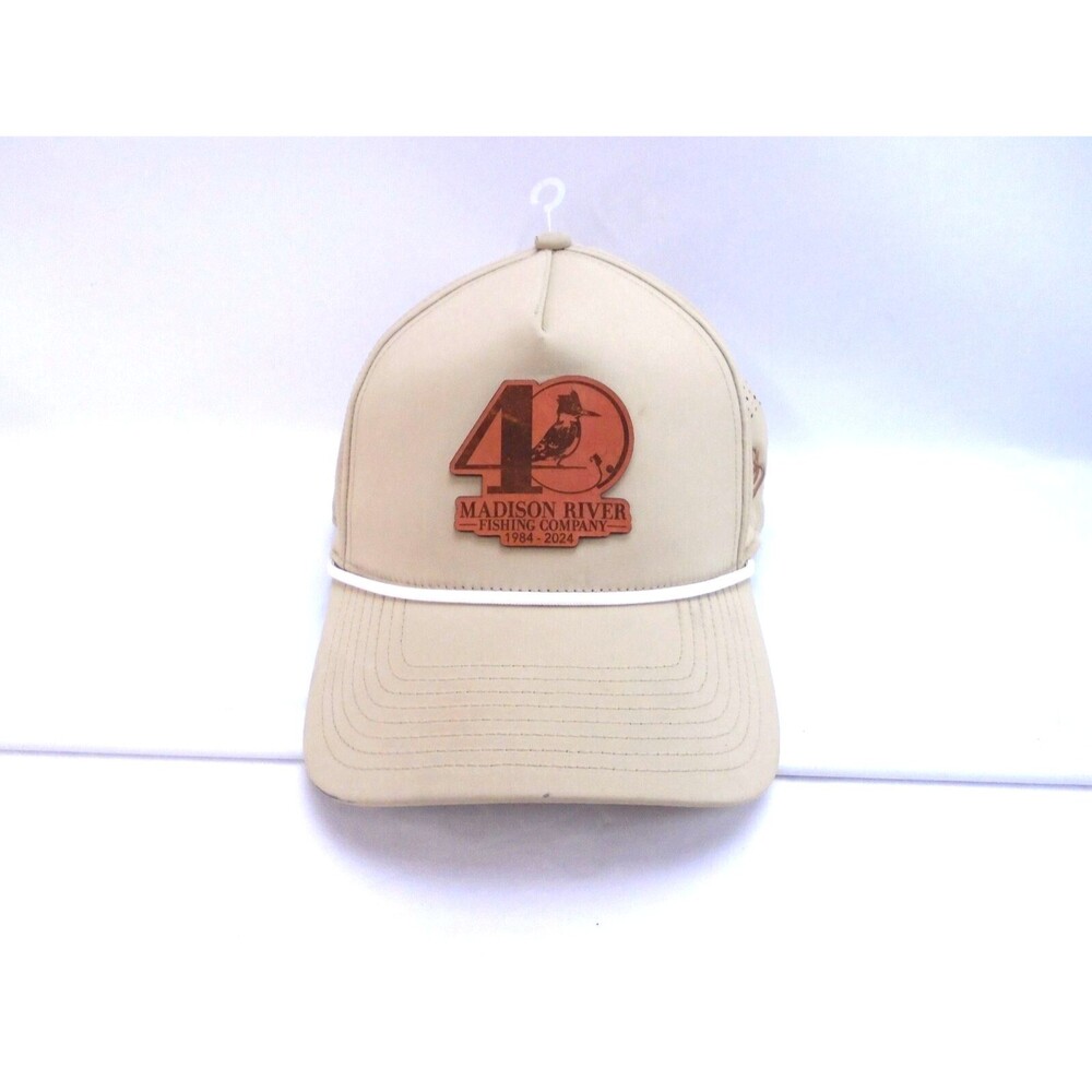 Madison River Fishing Company Brand Hat Logo Cap  Beige Snap back Adjustable